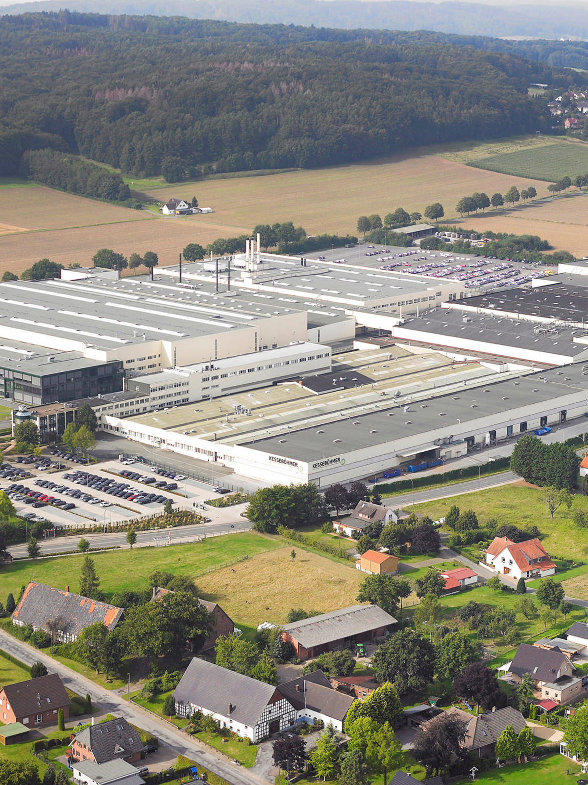 Luftbild einer Industrieanlage/Firma