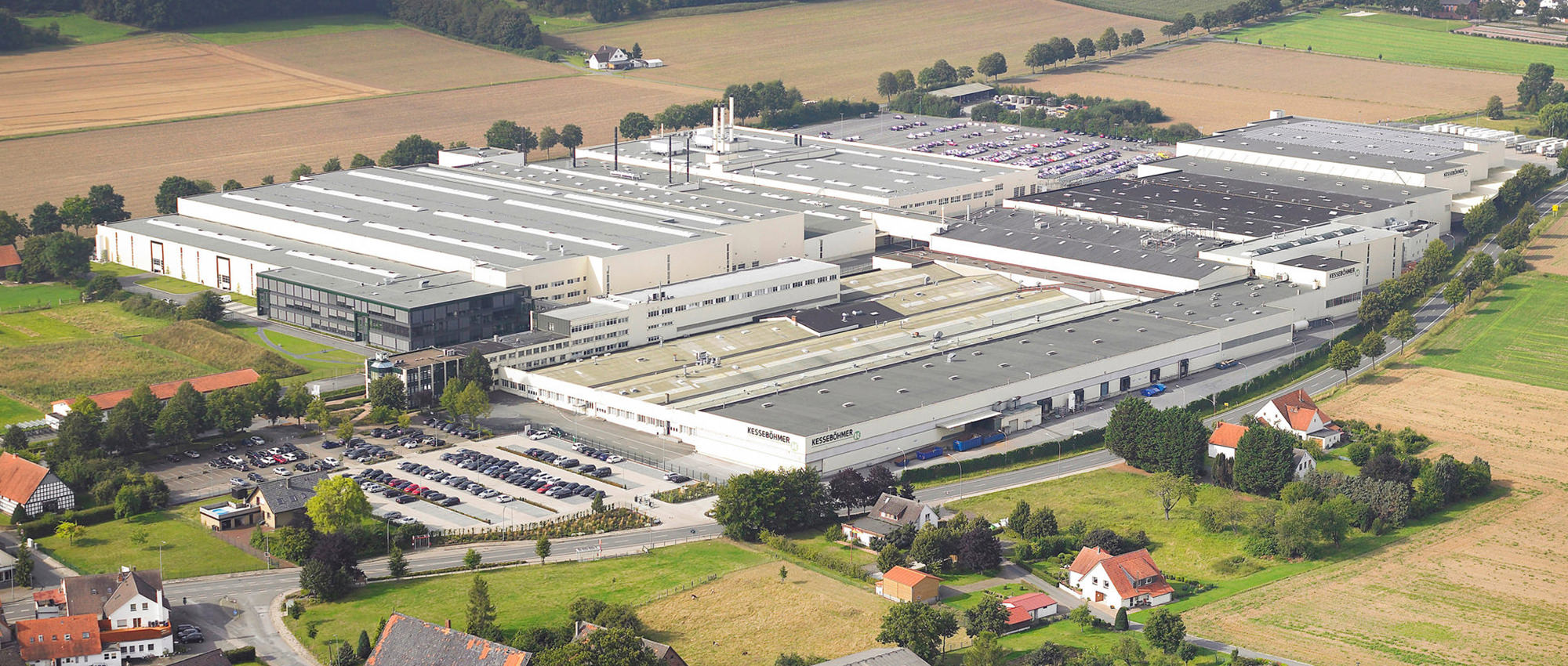 Luftbild einer Industrieanlage/Firma