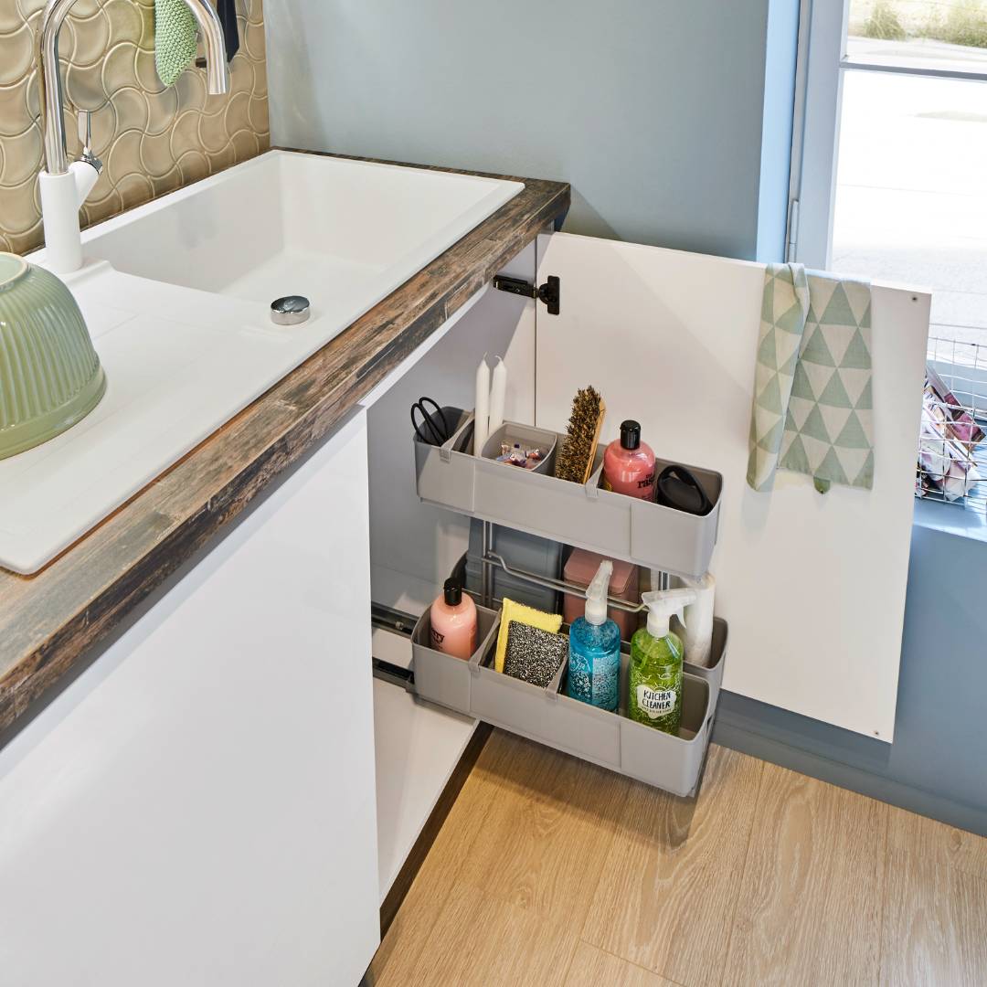 cleaningAGENT - Putzschrank Organizer & Putzmittelauszug